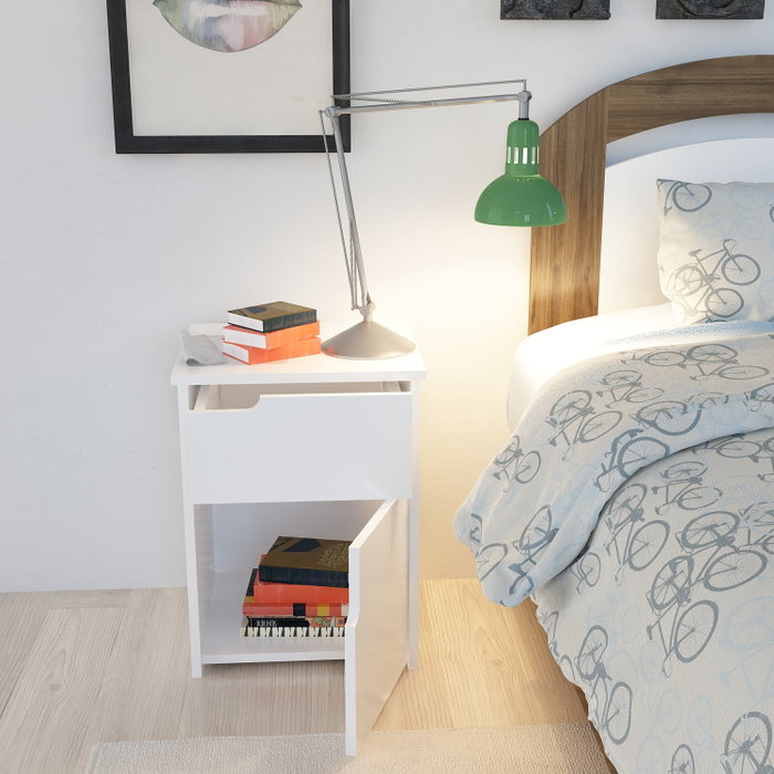Hanah Home Mesilla de noche Asra Blanca